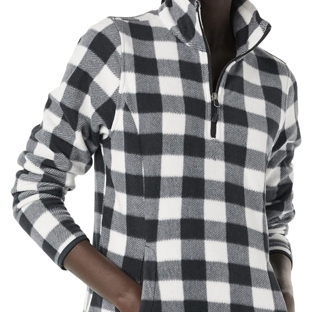Fleece Buffalo plaid top
